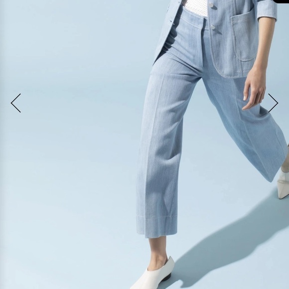 Akris Punto Chieko Wide Leg Denim Pants - Picture 2 of 9